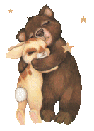 Gif câlin ours